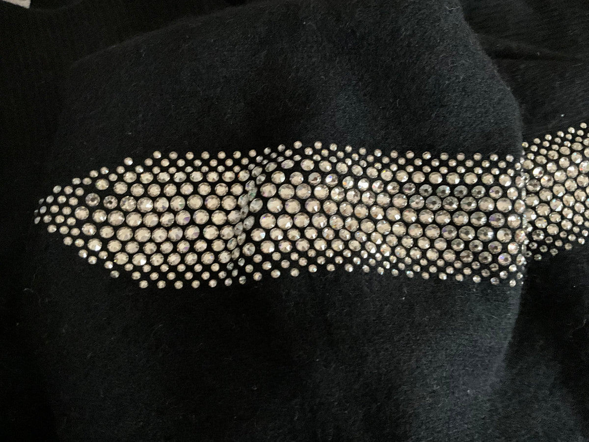 William Sharp Swarovski Crystals Cashmere Leggings Trousers Size S small ladies