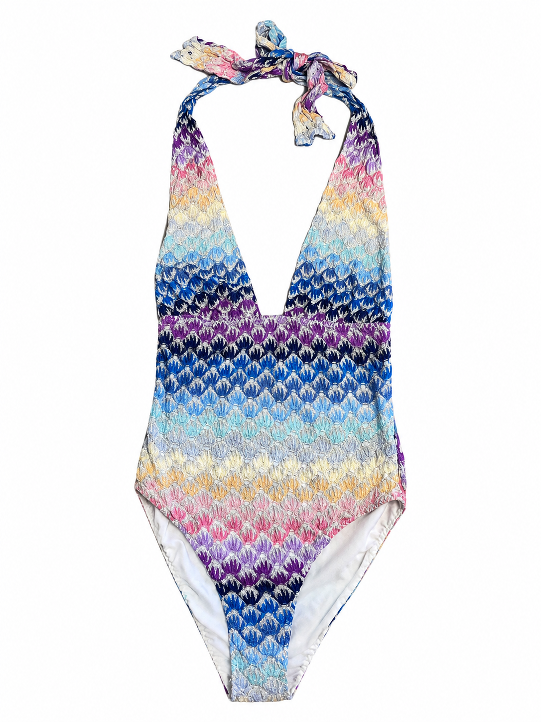 Missoni Halterneck Crochet One-Piece Swimsuit I 44 ladies