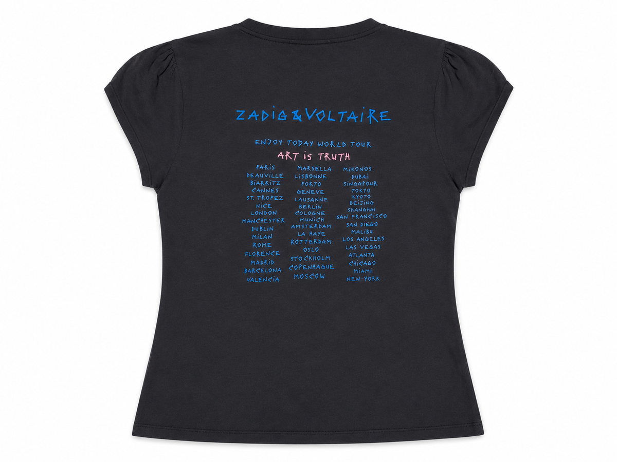 Zadig & Voltaire Graphic Cotton T-Shirt ladies
