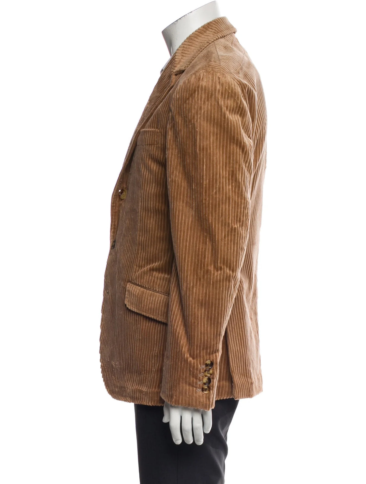 Brunello Cucinelli Beige Brown Corduroy Blazer Jacket size 48 men