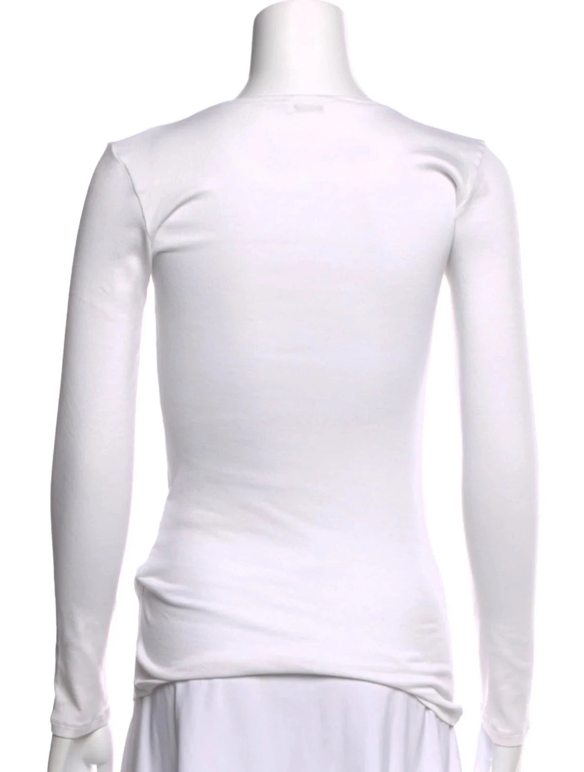 Brunello Cucinelli White Cotton Monili-Detail Top Size S small ladies