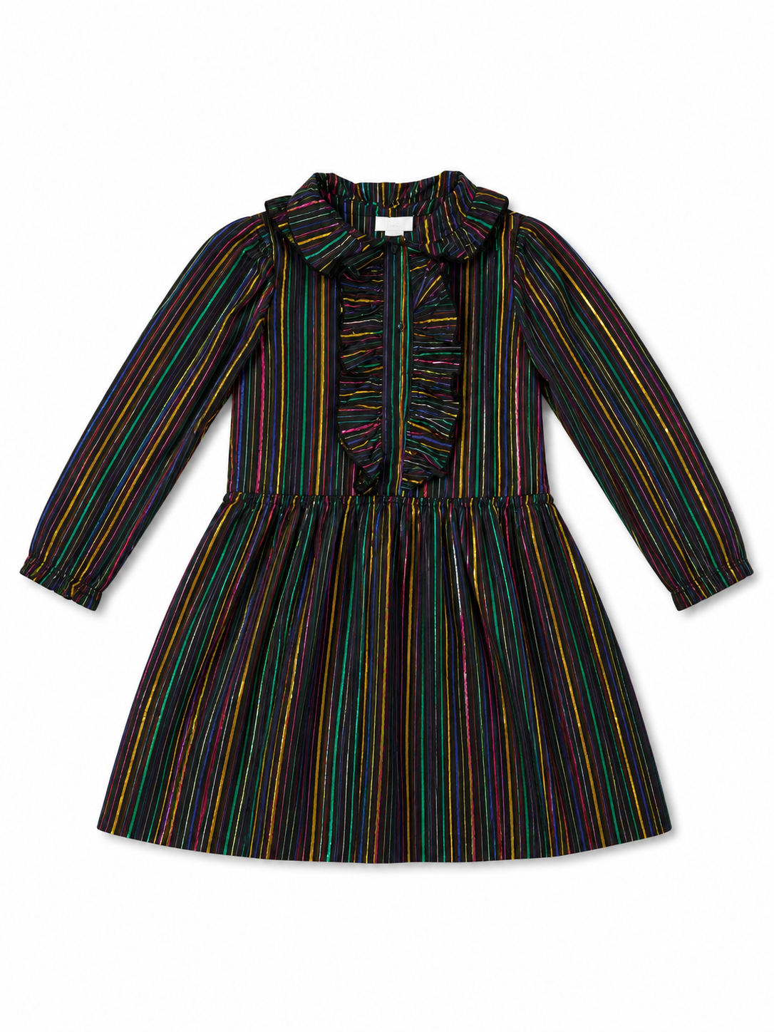 Stella McCartney Kids Metallic Rainbow Stripe Dress children