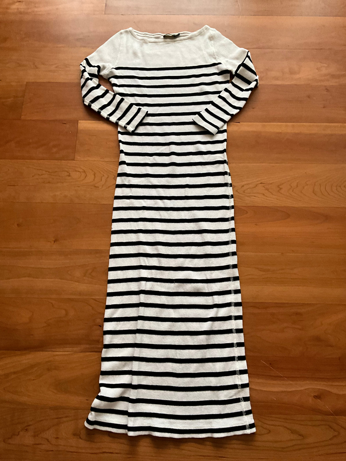 Ralph Lauren Polo Nautic Striped Waffle Knit Midi Dress Size S Small ladies