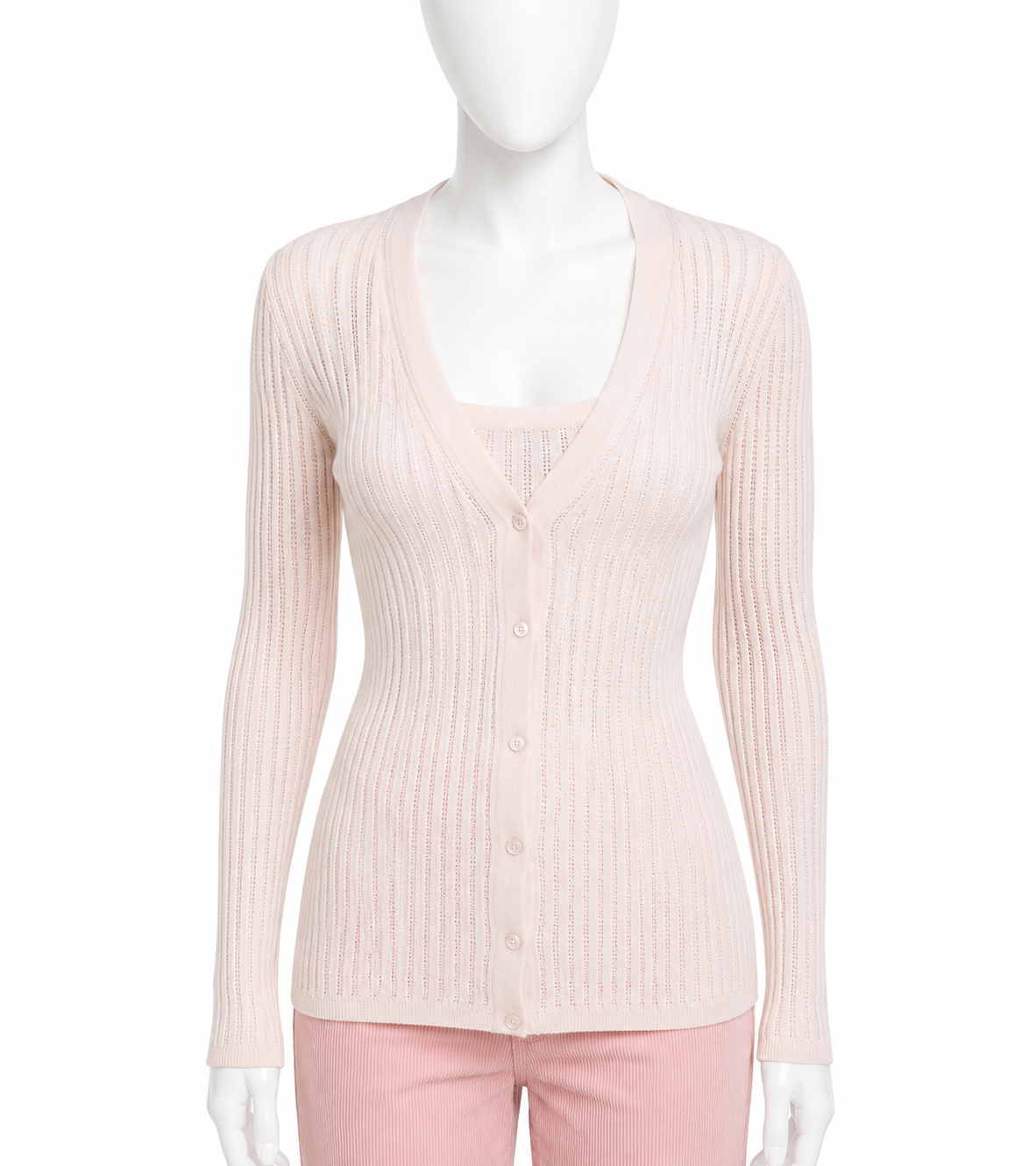 Gabriela Hearst Ribbed Cashmere & Silk Twin Set ladies