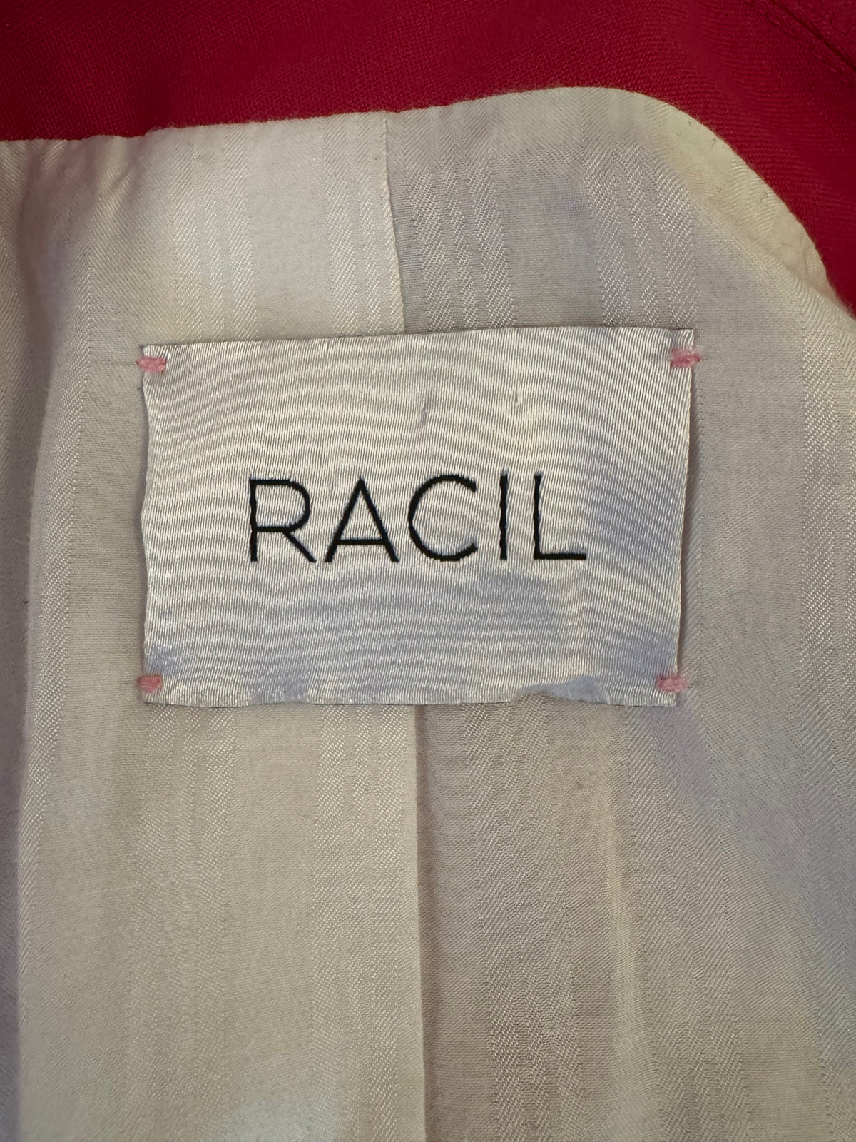 Racil Barbie Pink Wool 2-Pieces Pants Suit Size F36-38 ladies
