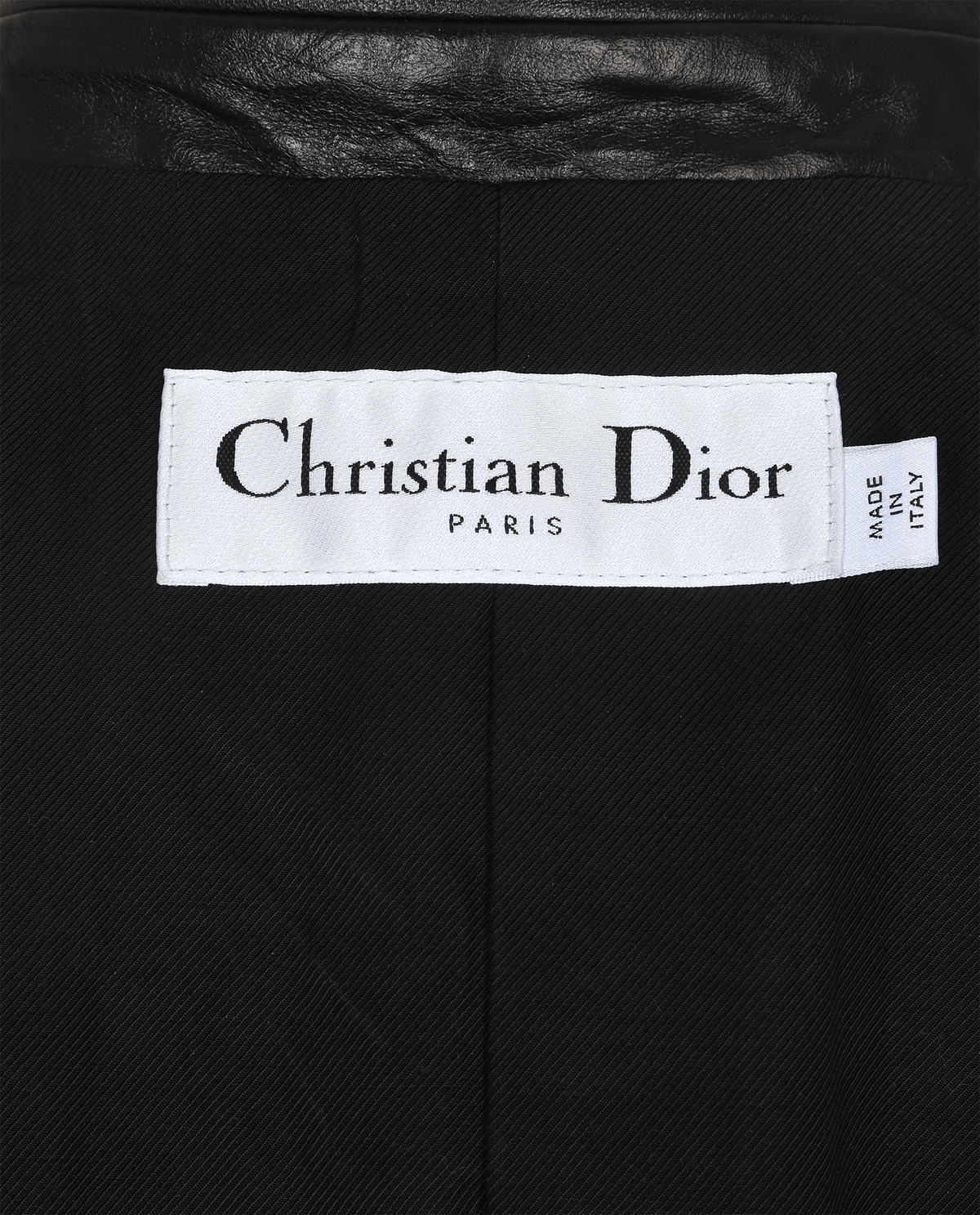 Christian Dior Lamb Leather Bar Short Sleeves Jacket Size F 42 ladies