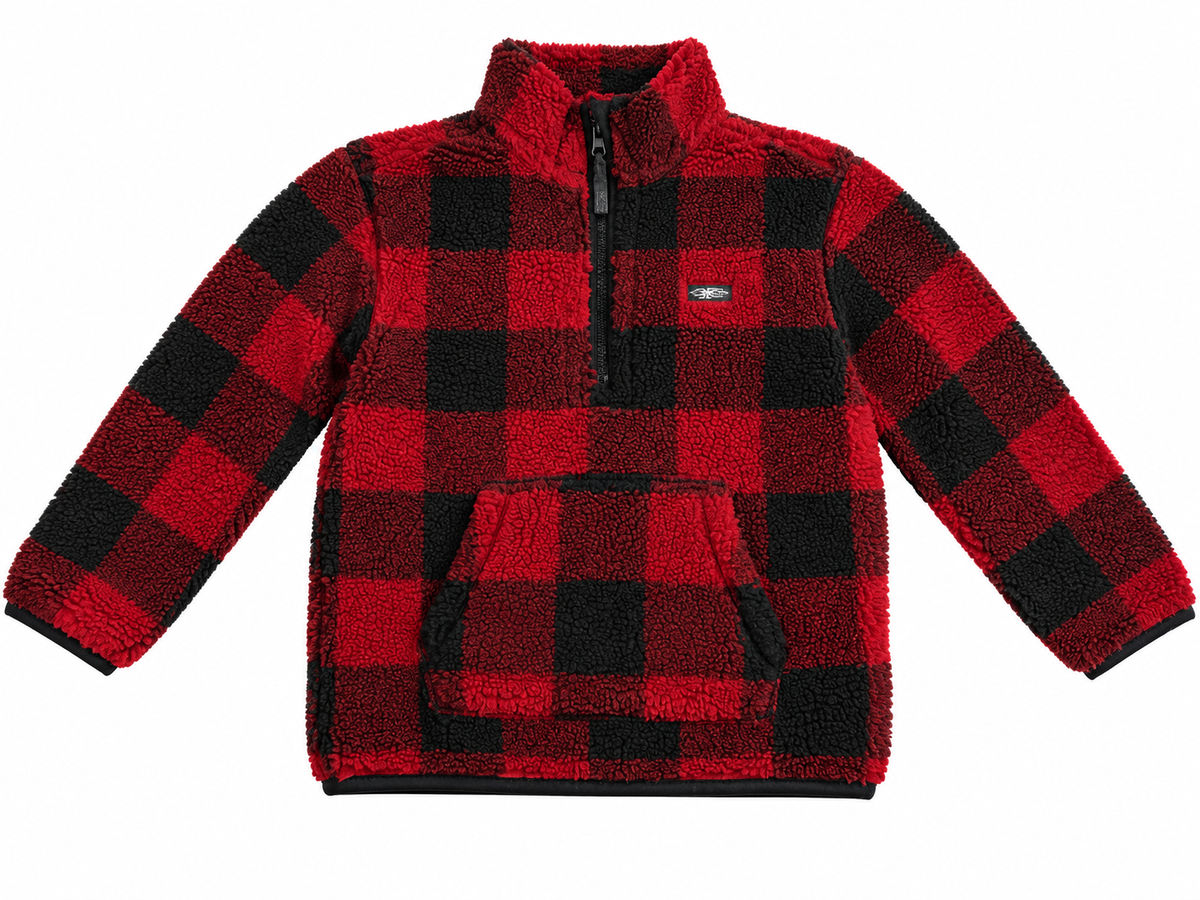 Quiksilver Boys’ Sherpa Fleece Half-Zip Pullover – Size M / Age 12 years children