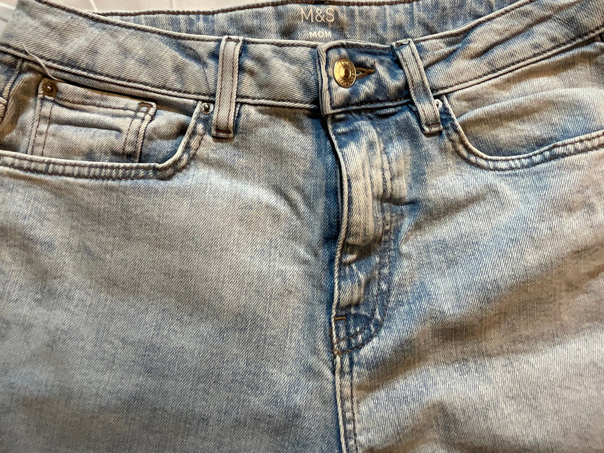 M&S Collection Marks & Spencer The Mom Jeans Size 12 L large ladies