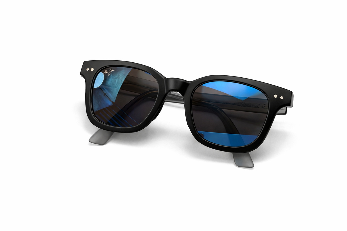 Maui Jim Shore Break Polarized Sunglasses MJ822 in Hawaii Blue Handmade in Italy men