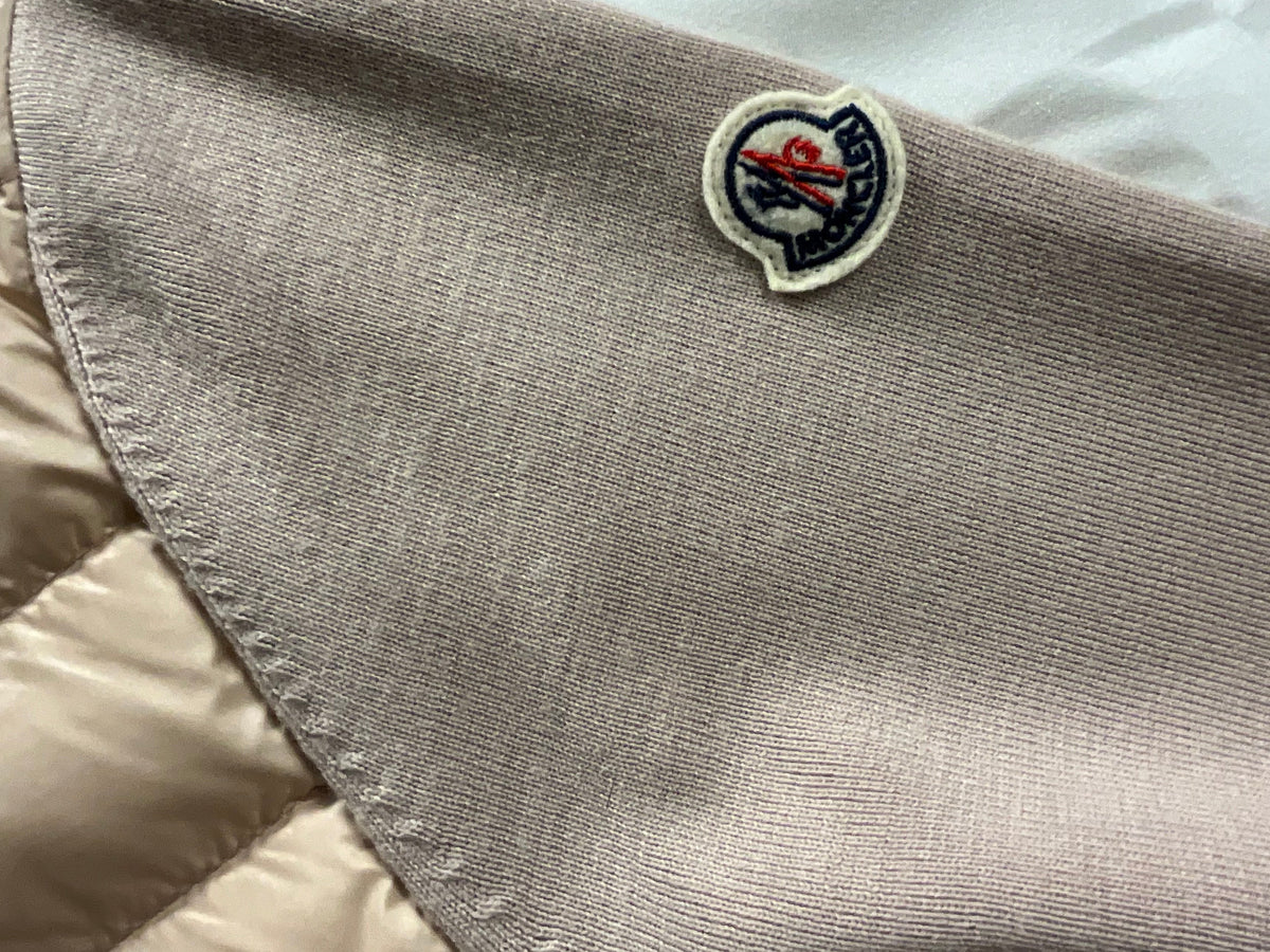 Moncler Cardigan Tricot Virgin Wool Sleeves Jacket in Blush Size M medium ladies