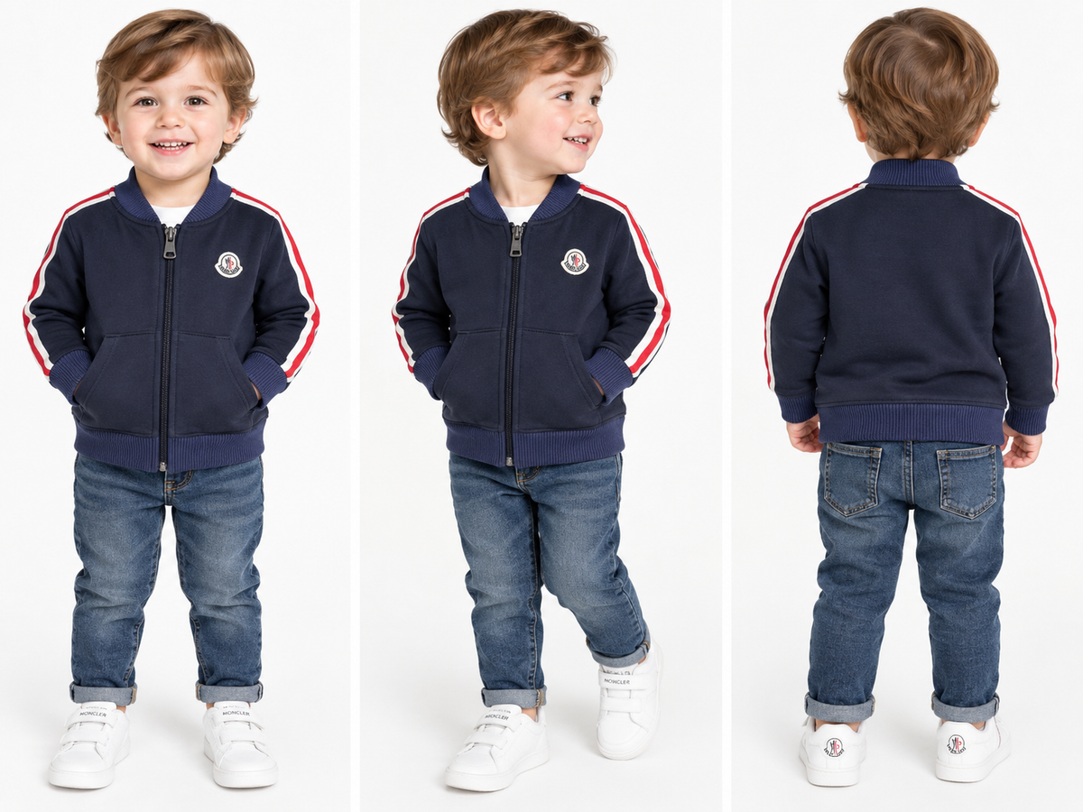 Moncler Kids Maglia Cardigan Navy Zip-Up Sweatshirt Age 2 / 92cm children