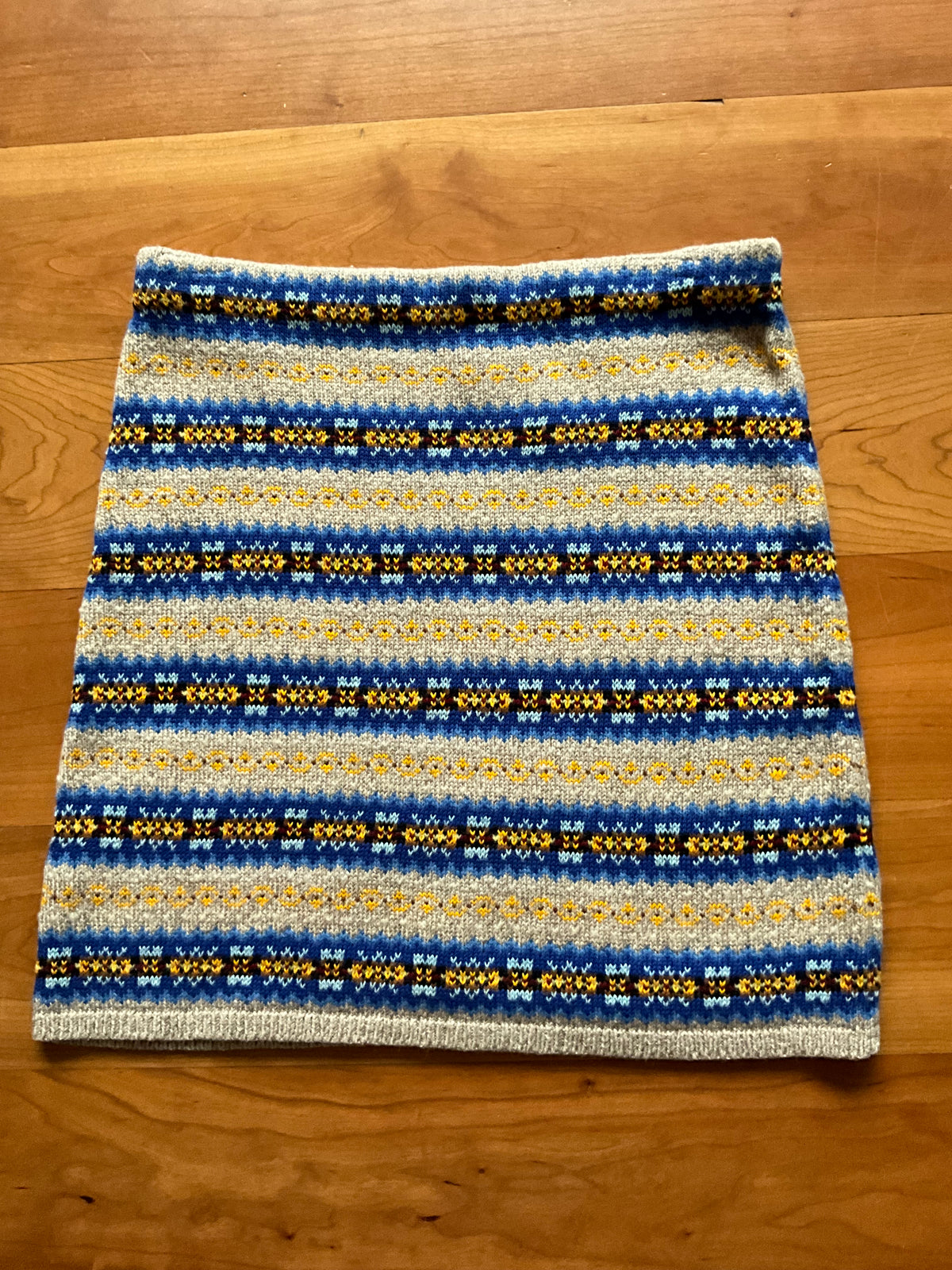 Ralph Lauren POLO Fair Isle Knit mini skirt Size S/P small ladies