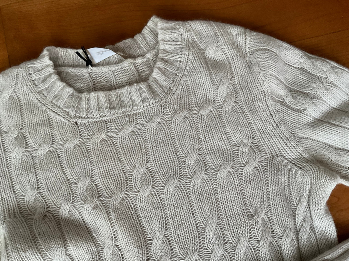 DRUMOHR Cable Knit Cashmere Pullover Jumper Sweater Size S Small ladies