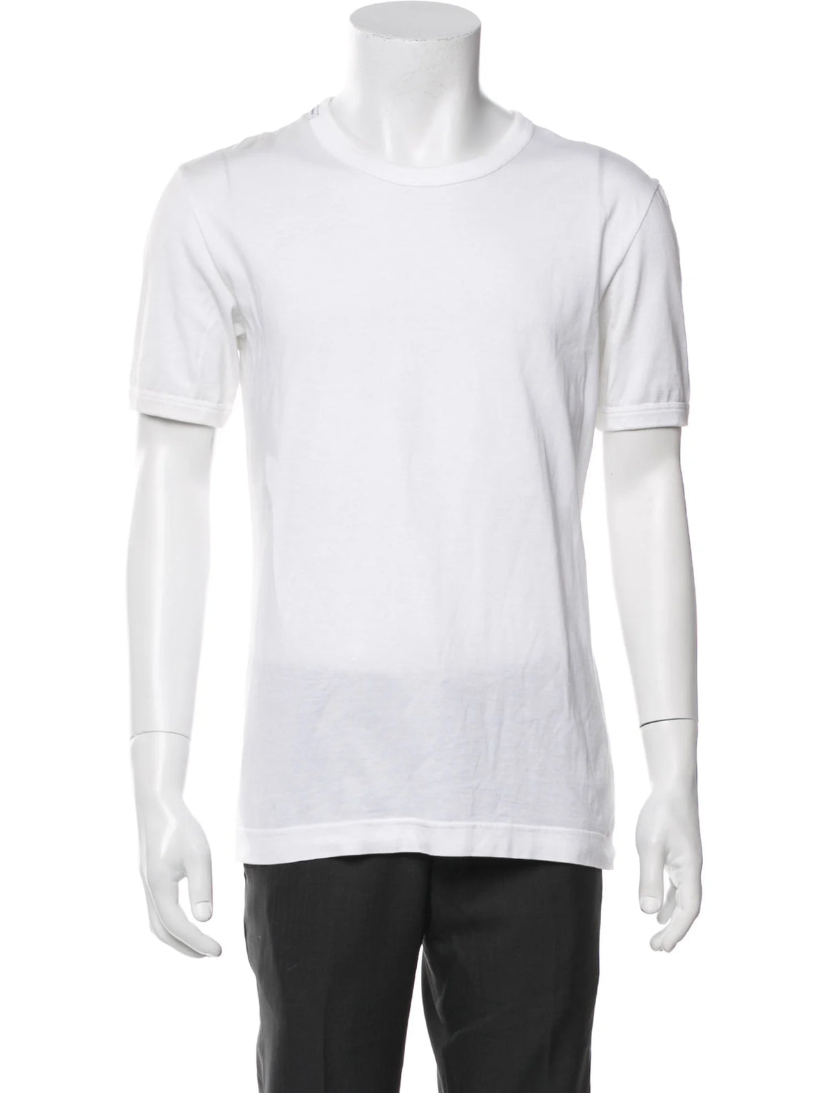 Dolce & Gabbana T-Shirt Round Neck in White size 50 men
