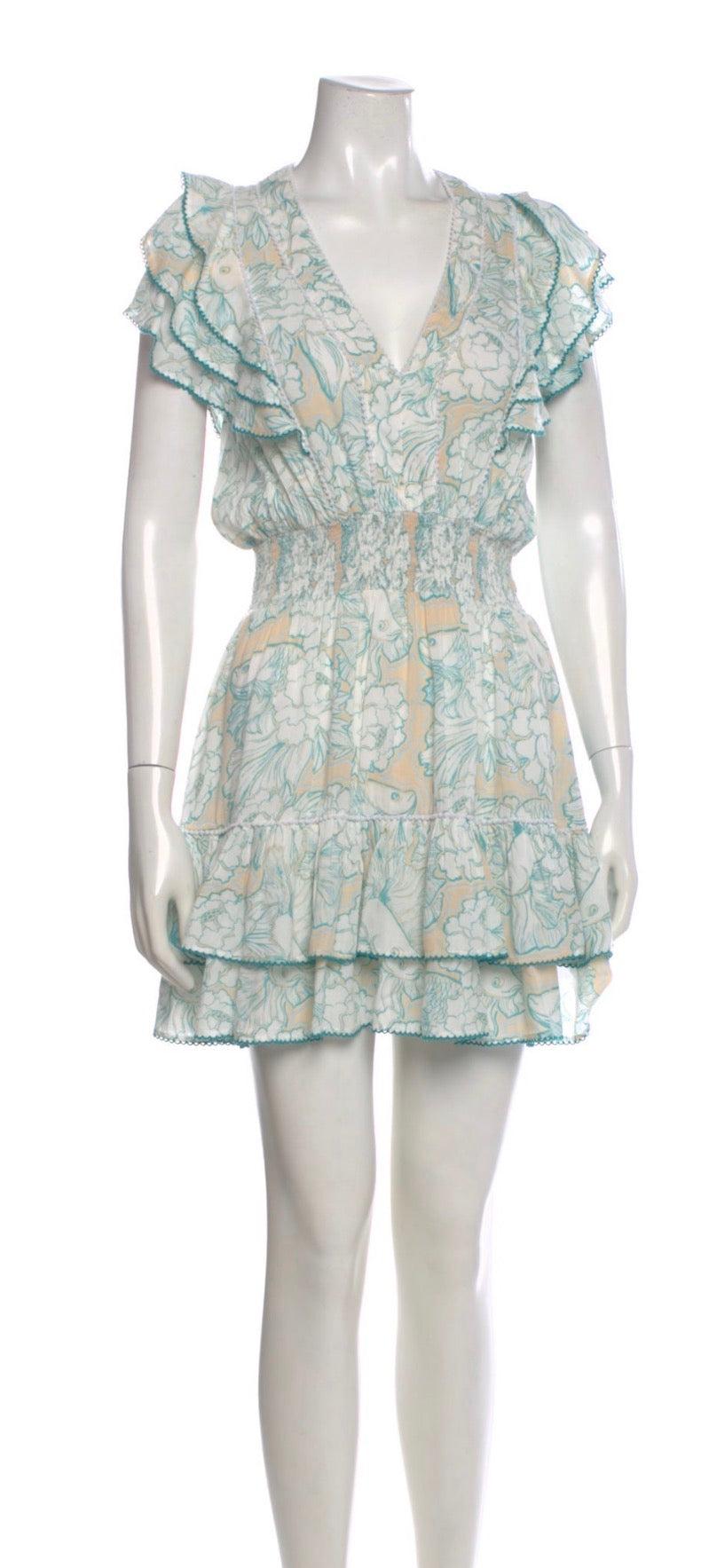 Poupette St Barth x Vilebrequin Camila Mini Dress – Hidden Fishes Print ladies