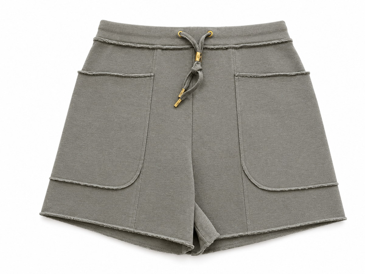 TOM FORD Silk and cotton drawstring shorts size M medium ladies