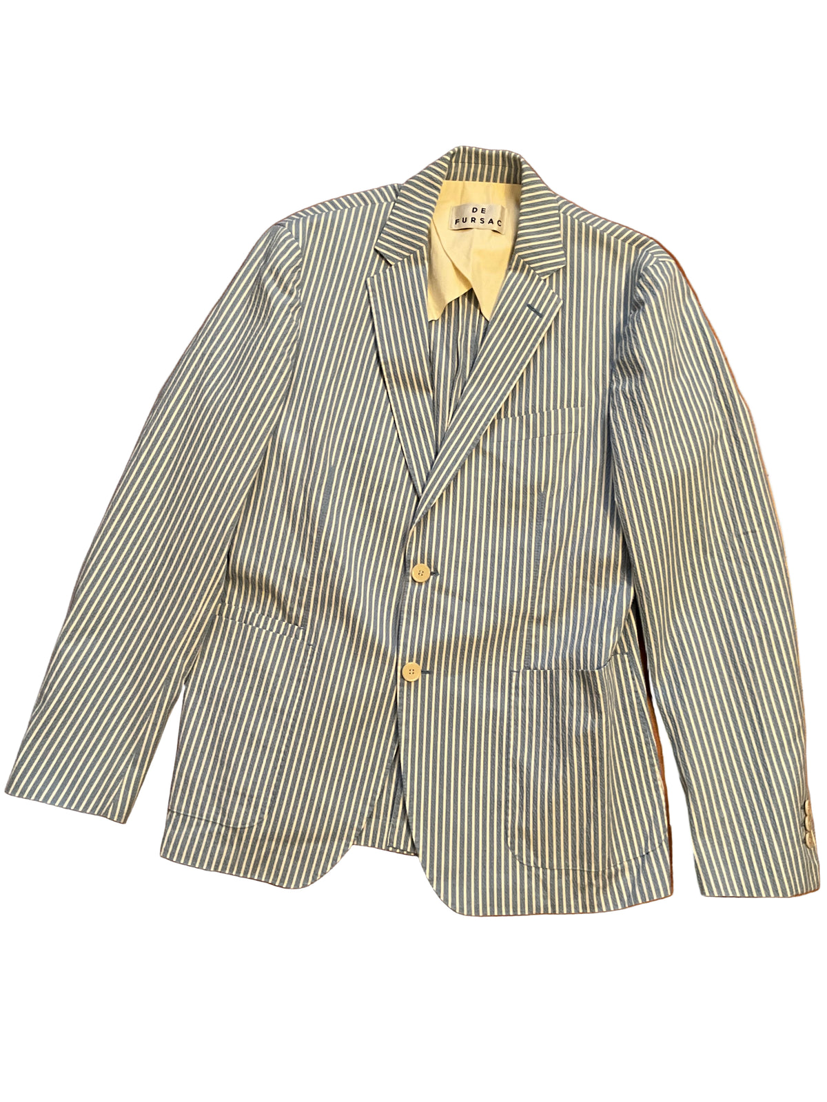 DE FURSAC STRIPS PATTERN BLAZER JACKET SIZE 50 MEN