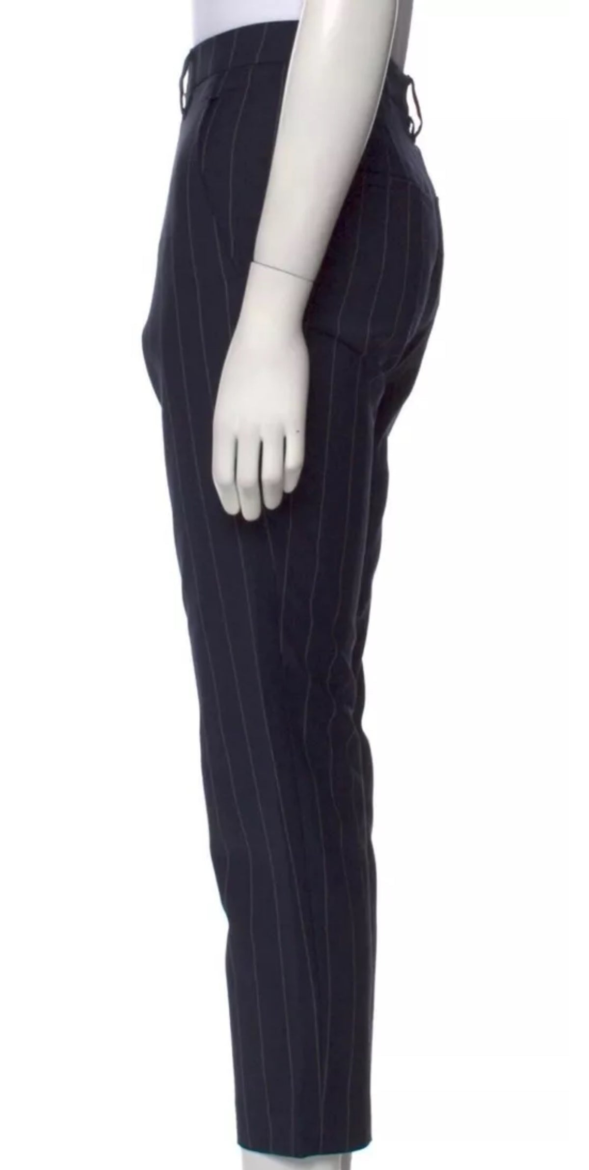 BRUNELLO CUCINELLI Monili Virgin Wool Straight Leg TROUSERS PANTS Sz I 44 UK 12 ladies