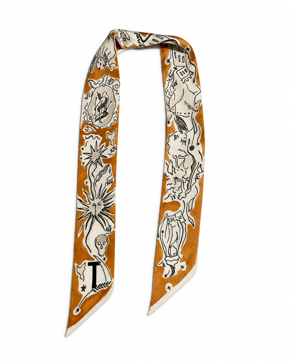 Christian Dior Silk Mitzah ABCDIOR “T” Scarf ladies
