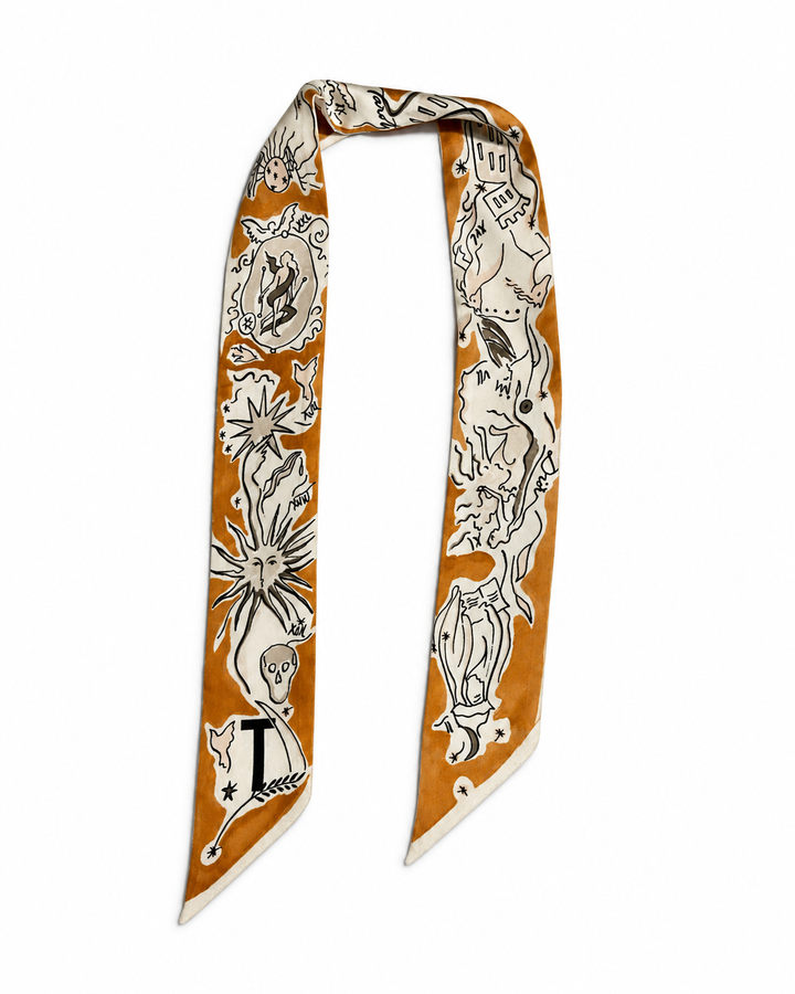Christian Dior Silk Mitzah ABCDIOR “T” Scarf ladies