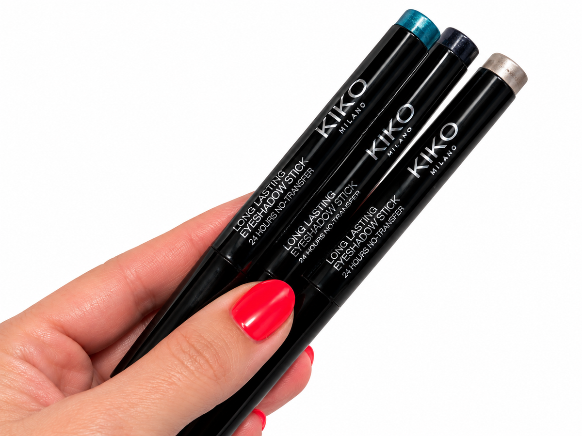Lot of 5 Designer Makeup Products – KIKO Milano, LOVRÉN & NEBU Milano – Eyeshadow Sticks, Eye Pencil & Blush ladies