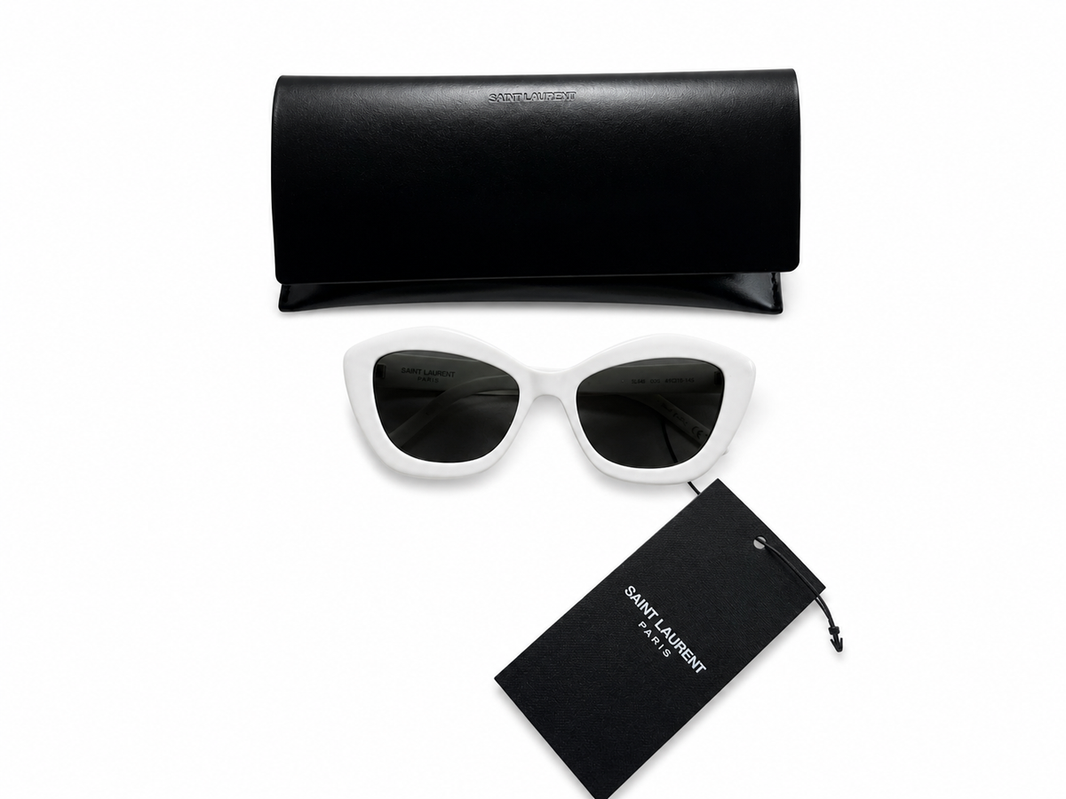 Saint Laurent SL 68 SUNGLASSES | IVORY GREY ladies