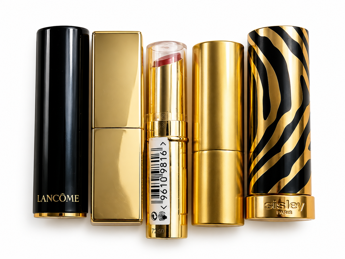 Designer Lipstick Lot of 5 – Lancôme, Estée Lauder, Sisley, Lisa Eldridge & Max Factor ladies