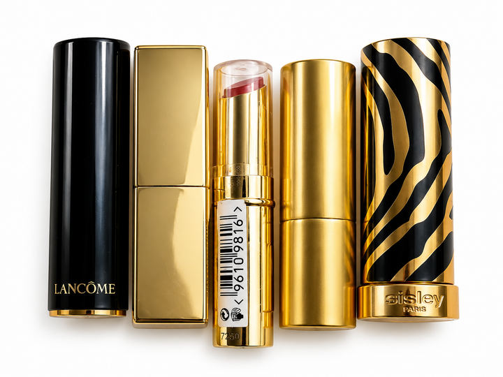 Designer Lipstick Lot of 5 – Lancôme, Estée Lauder, Sisley, Lisa Eldridge & Max Factor ladies