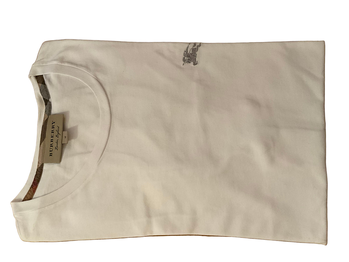 BURBERRY House Check Pattern Crew Neck T-Shirt Size M medium men