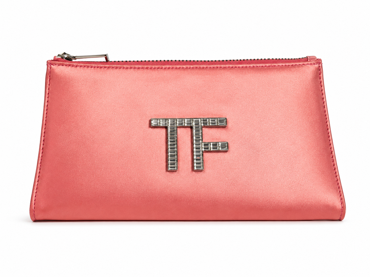 Tom Ford Silk Crystal TF Clutch in Pink Ladies