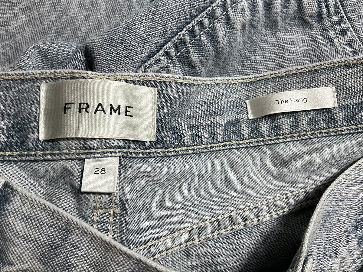 FRAME The Hang Straight-Leg Jeans – Light Blue Wash, Size 28 ladies