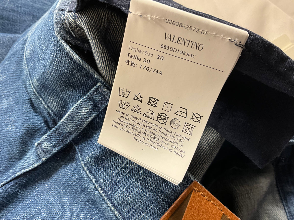 Valentino Chez Valentino 2025 High-rise wide-leg jeans denim size 30 ladies