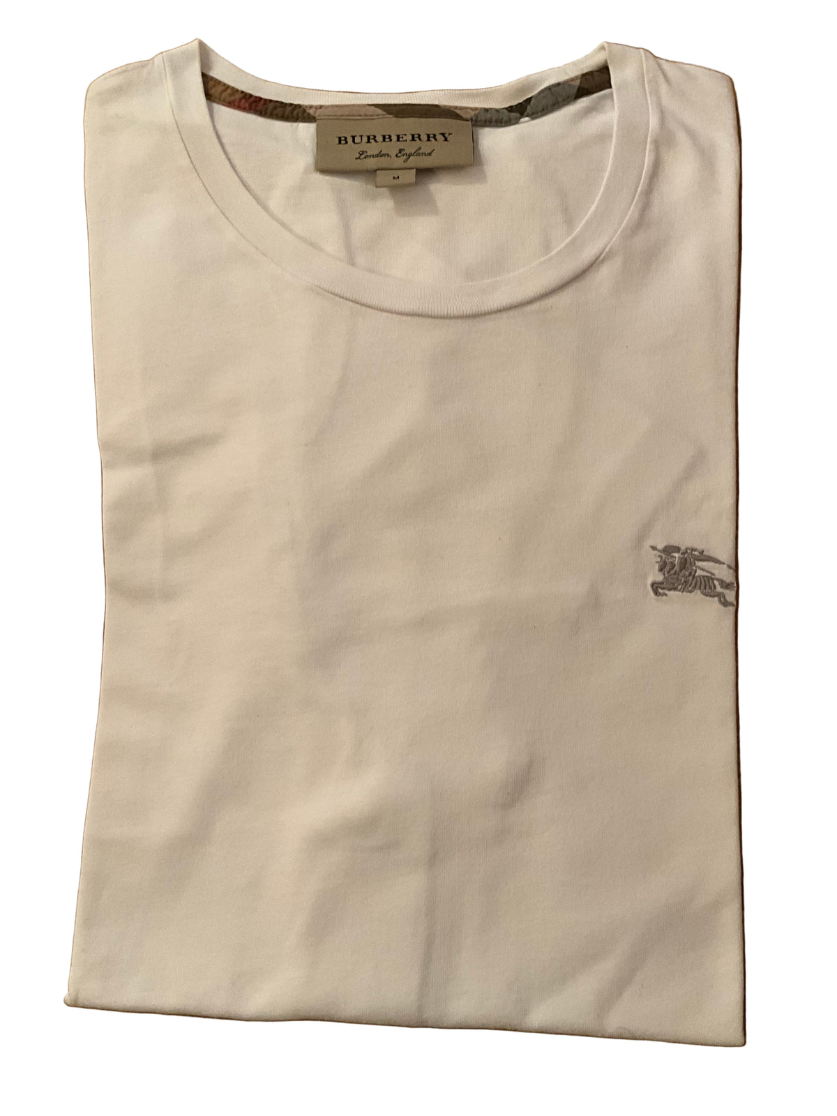 BURBERRY House Check Pattern Crew Neck T-Shirt Size M medium men