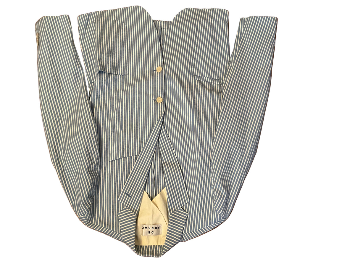 DE FURSAC STRIPS PATTERN BLAZER JACKET SIZE 50 MEN