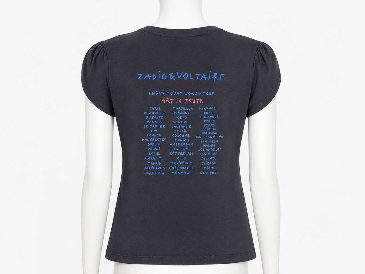 Zadig & Voltaire Graphic Cotton T-Shirt ladies