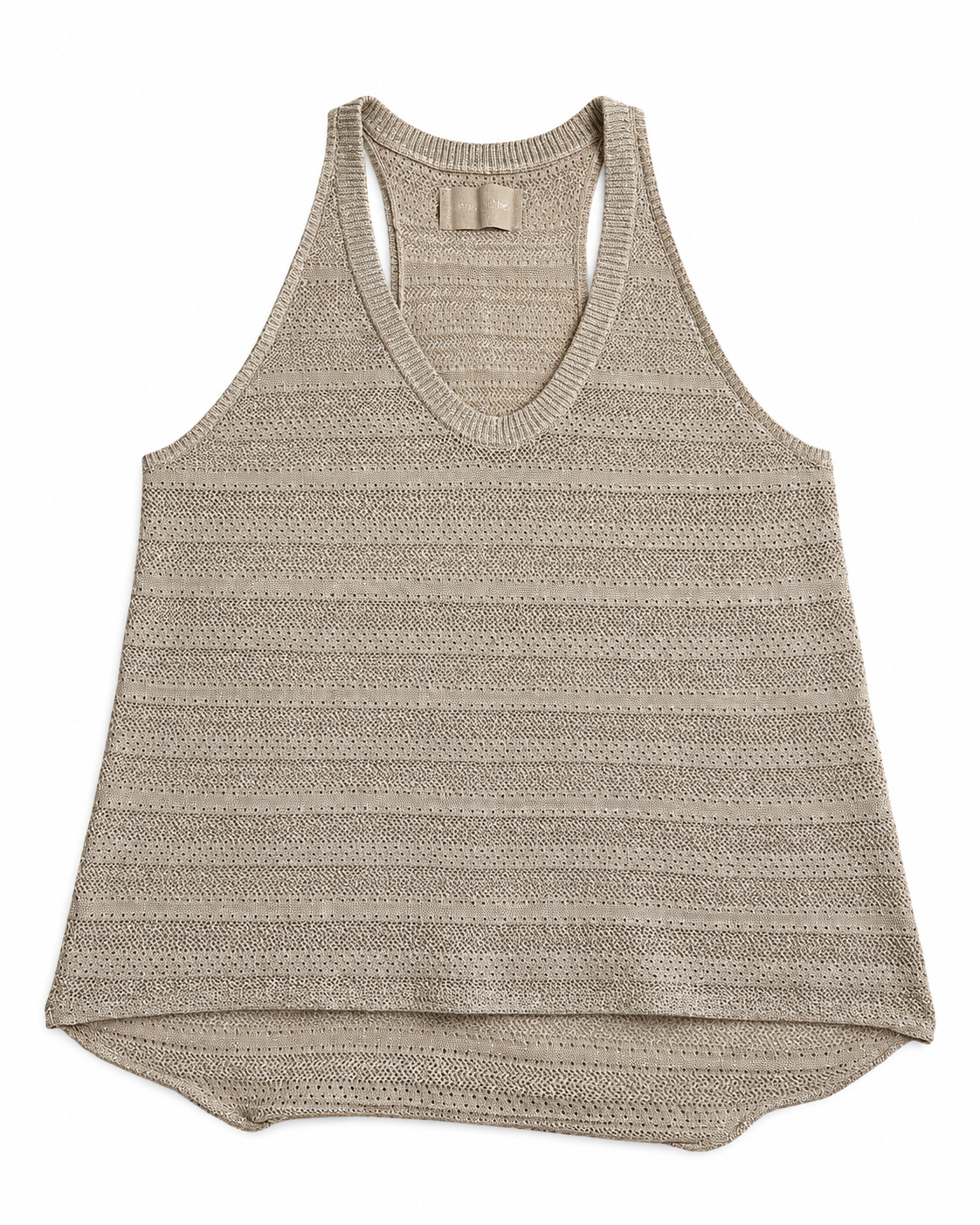 Zadig & Voltaire Gold Lurex Knit Tank Top Size M ladies