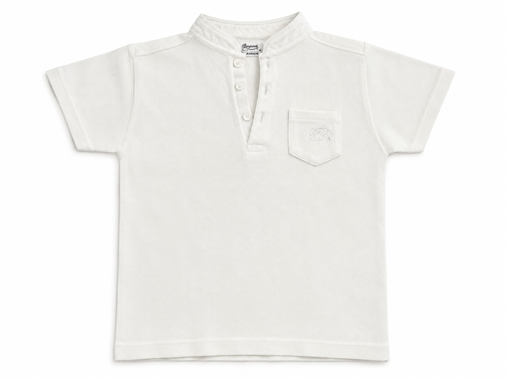 Bonpoint Kids White Short Sleeve Polo T-Shirt – Size 4 years children