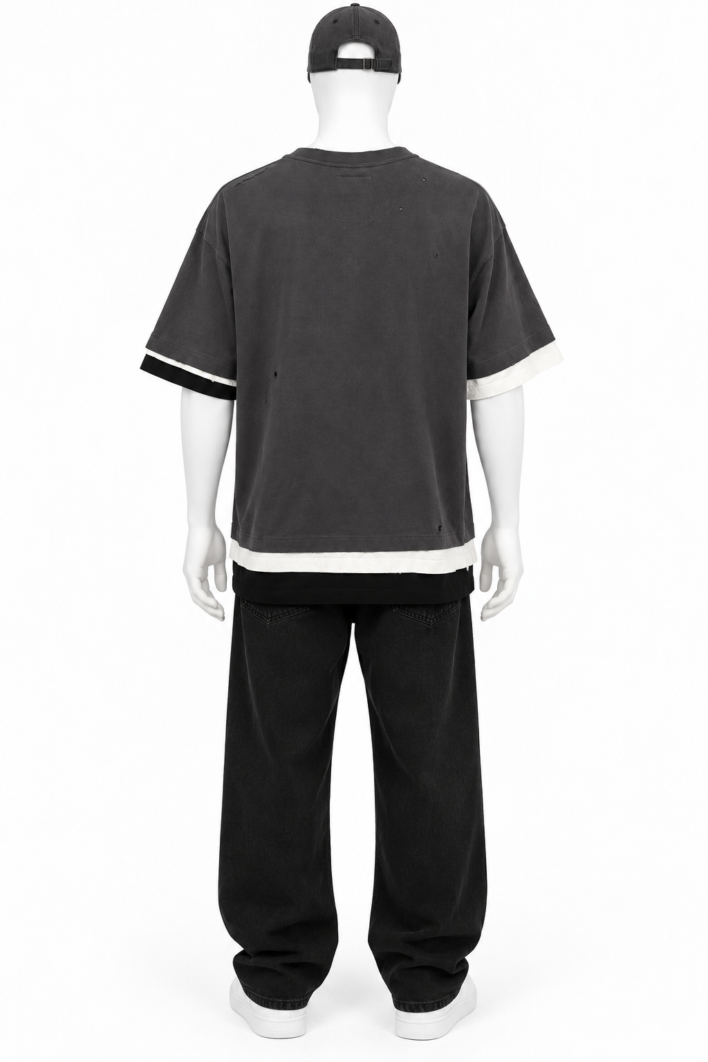 Maison Mihara Yasuhiro Men’s Distressed Layered Pocket T-Shirt – Size 44 men