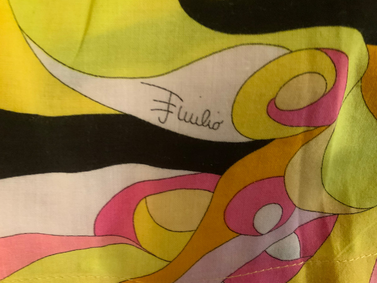 Emilio Pucci MOST WANTED Yellow Printed Dress I 42 UK-US 8 ladies