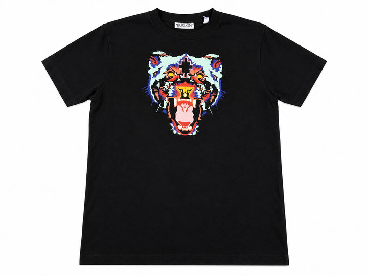 Marcelo Burlon Kids of Milan Black Tiger Print T-Shirt – Size 8 years children