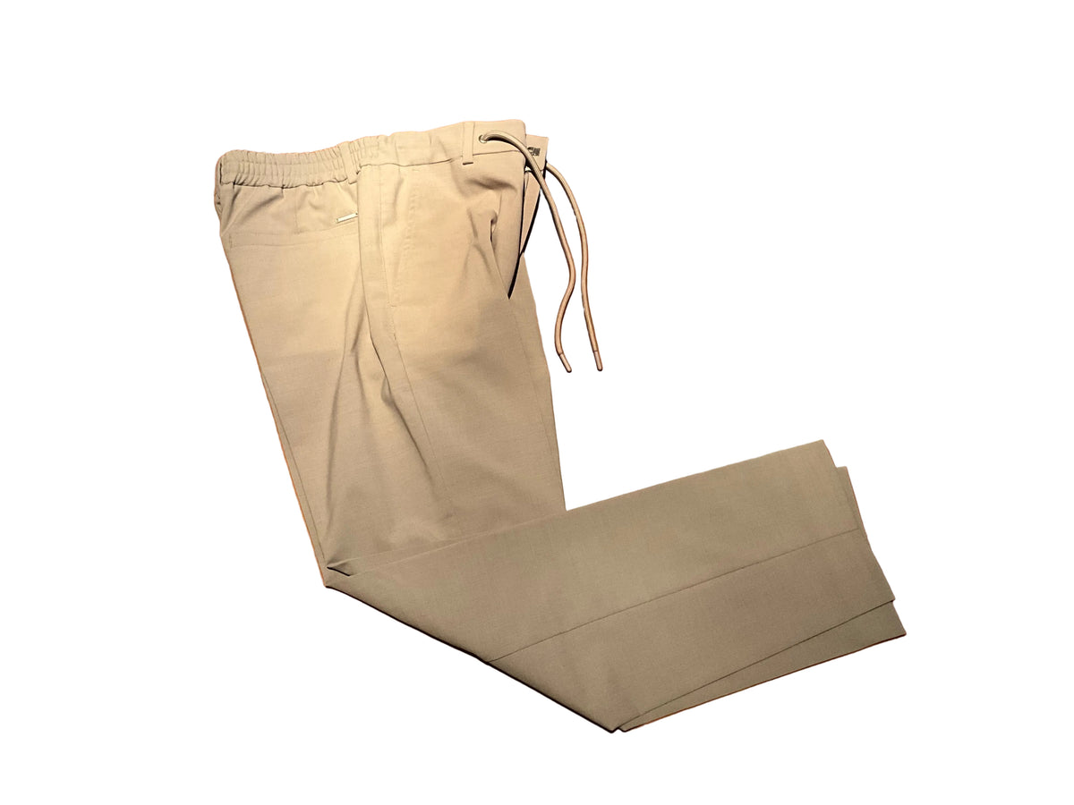 Alphatauri Men's Natural Trouser Joggers in virgin wool blend size M medium men