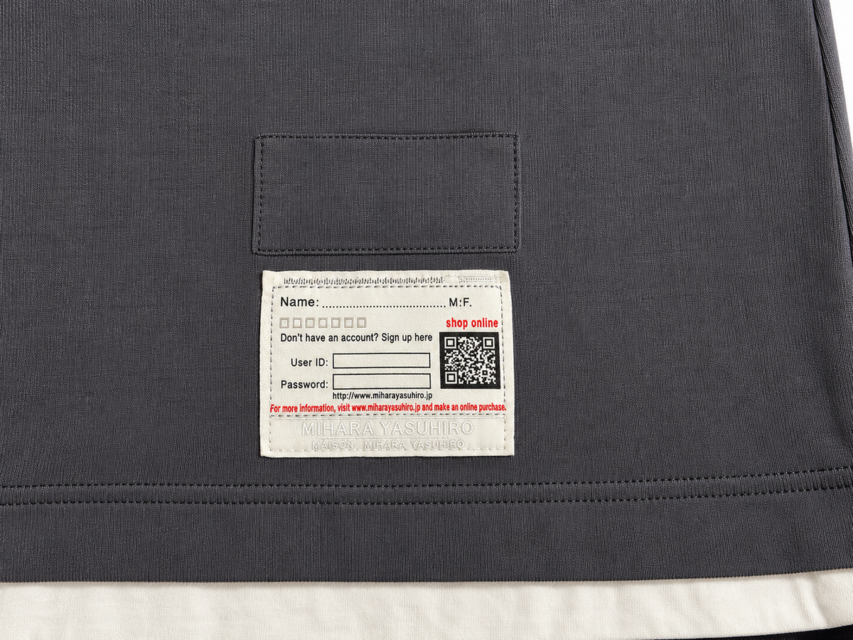 Maison Mihara Yasuhiro Men’s Distressed Layered Pocket T-Shirt – Size 44 men