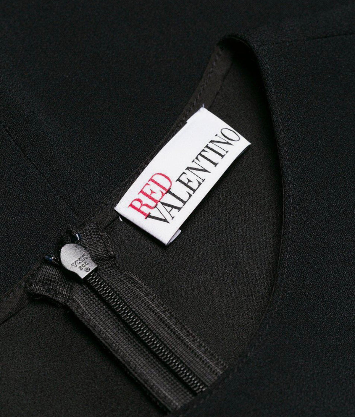 RED Valentino Black crepe top with balloon sleeves Size I 42 UK 10 US 6 ladies