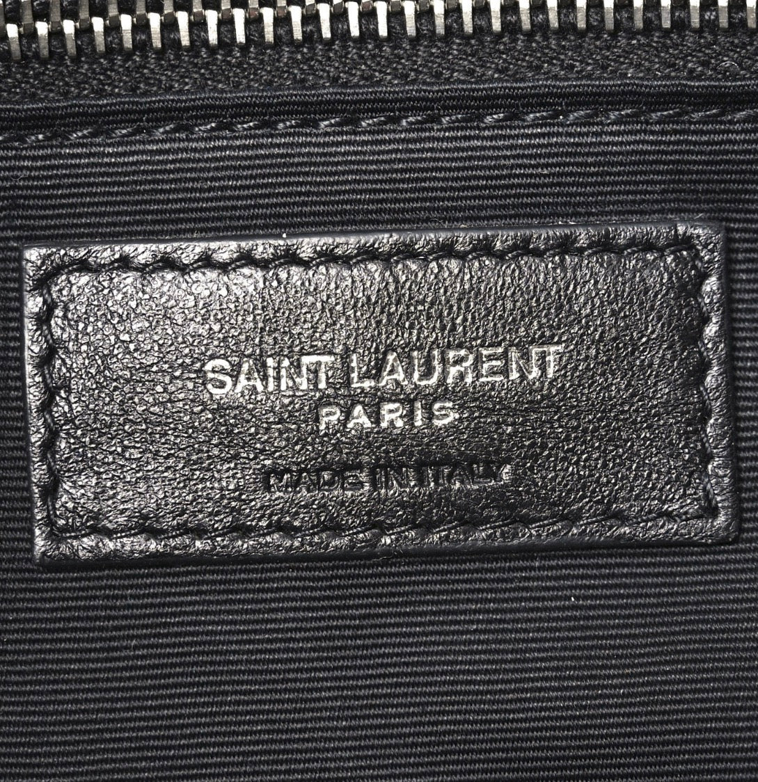 SAINT LAURENT YSL Loulou Puffer Crushed-Velvet Shoulder Bag Handbag ladies