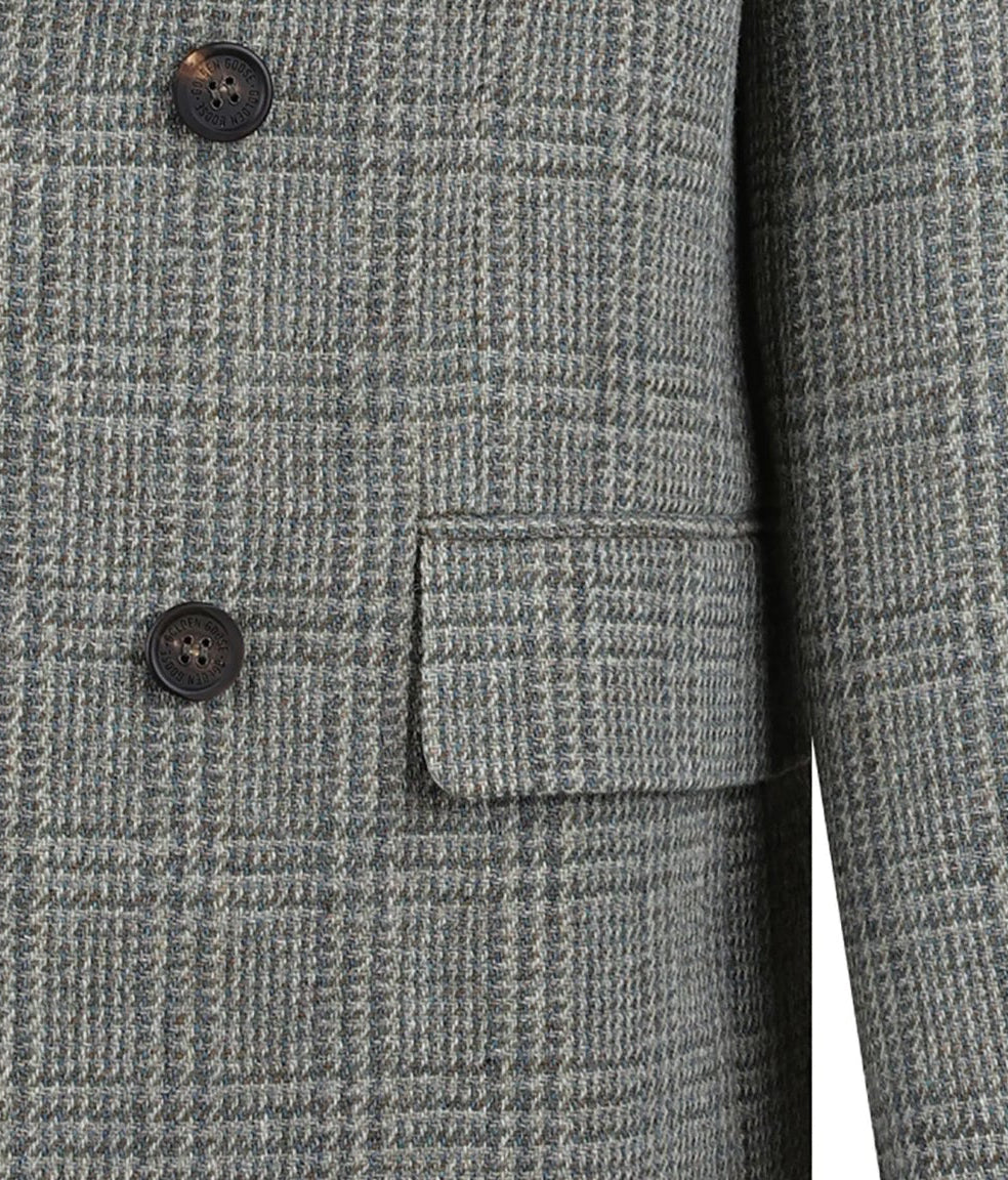 GOLDEN GOOSE Double-Breasted Checked Jacket Coat Size 48 Men