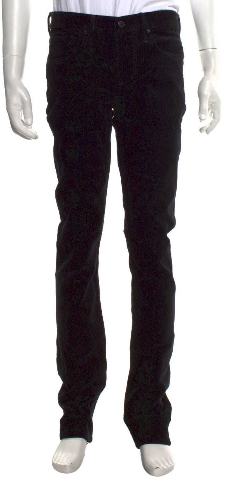 Tom Ford Black Slim-Fit Cotton-Blend Corduroy Trousers size 33 men