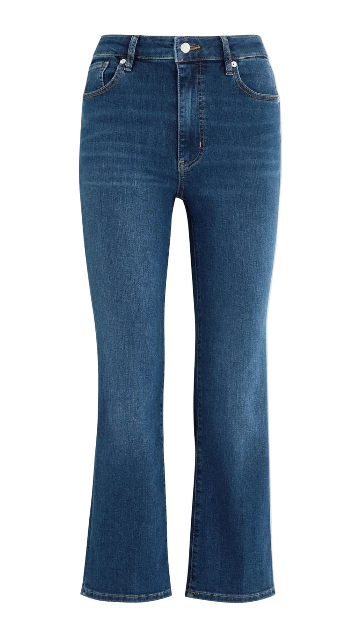 FRAME The Reboot Cropped Jeans in blue denim size 29 ladies