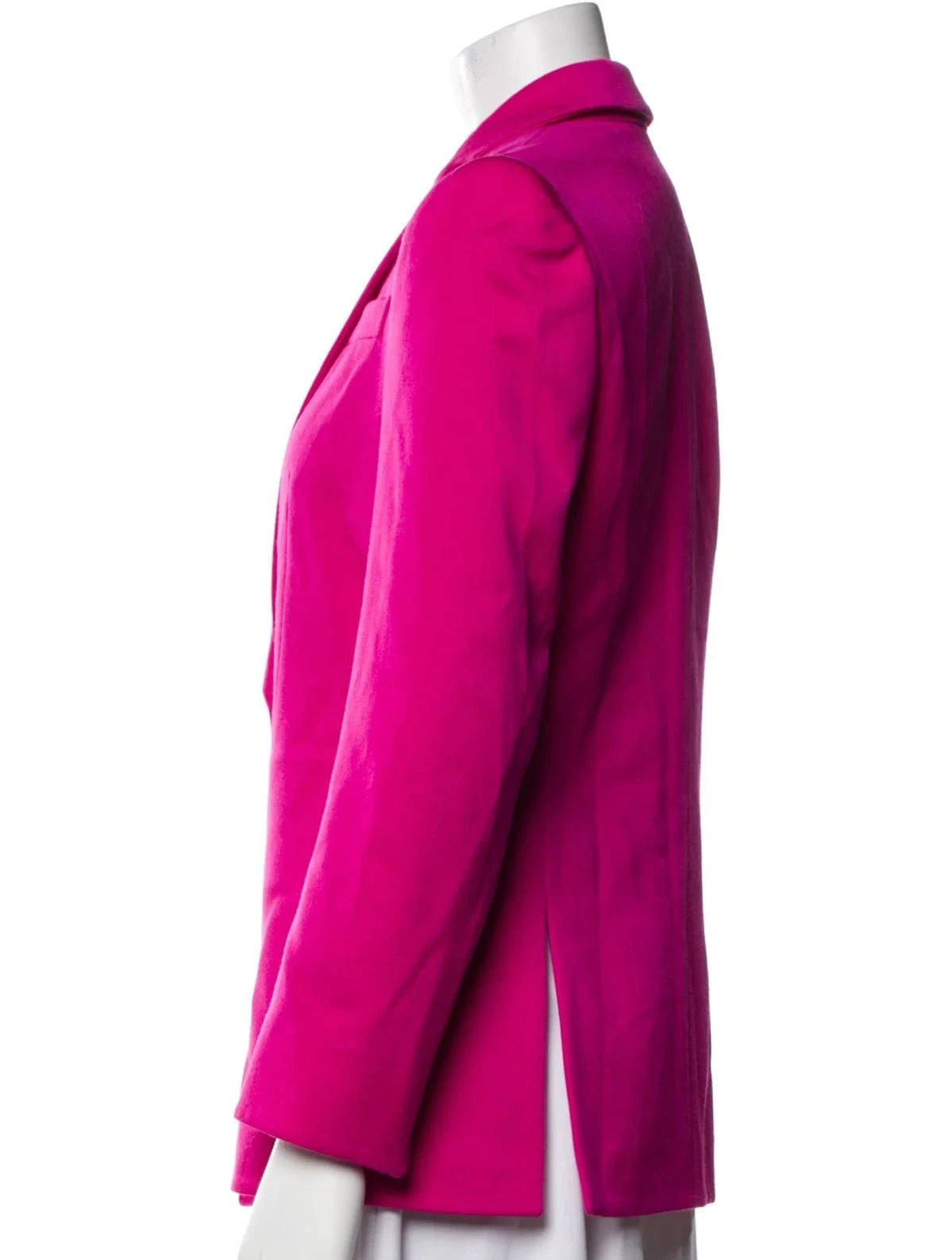 Giorgio Armani Virgin Wool Tuxedo Blazer In Solid Medium Pink Size I 40 UK 8 US 4 Small ladies