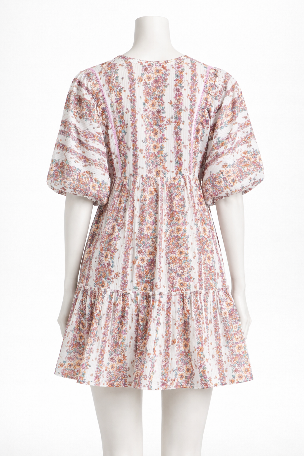 Poupette St Barth Mini Dress Aria - Lavender Waves Flowers Size XS ladies