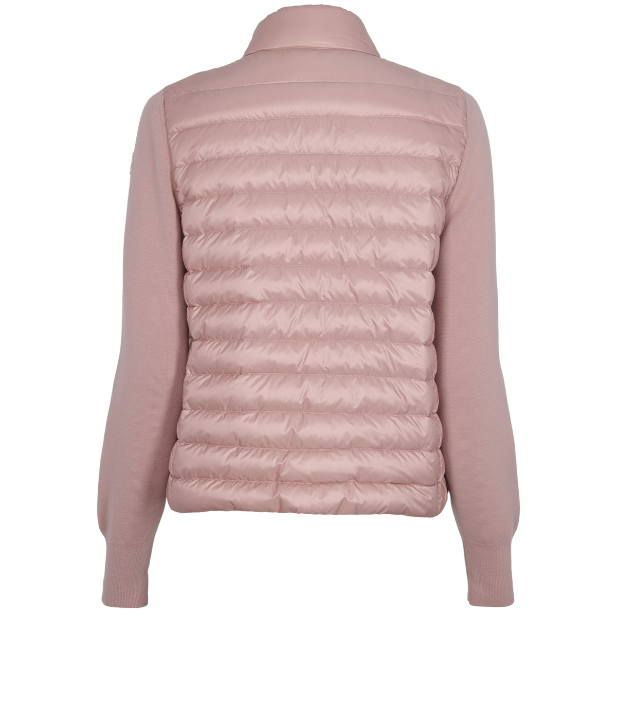 Moncler Cardigan Tricot Virgin Wool Sleeves Jacket in Blush Size M medium ladies